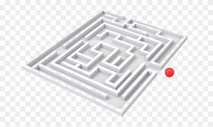 Challenging Maze - Circle Clipart #1523954
