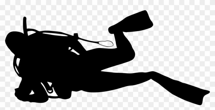 Png File Size - Scuba Diver Without Background Clipart