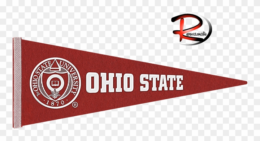 Repositionable Pennant Sale - Ohio State Pennant Png Clipart