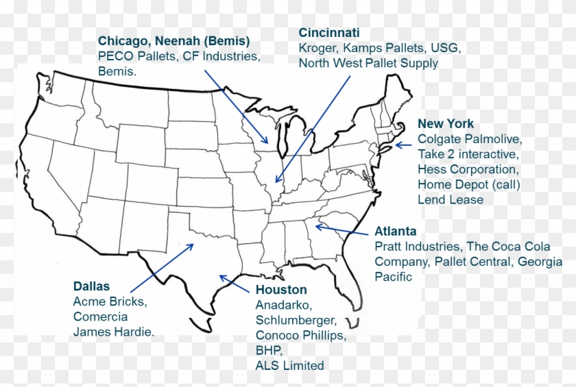 The Following Will Outline Further Detail And Observations - Usa Map Outline Clipart