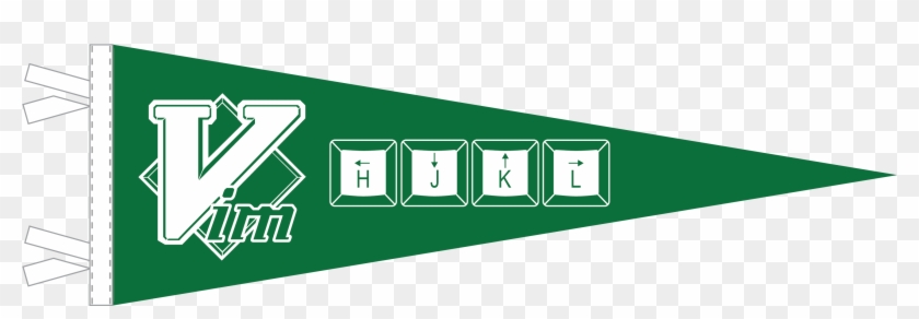 Vim Pennant - Sign Clipart