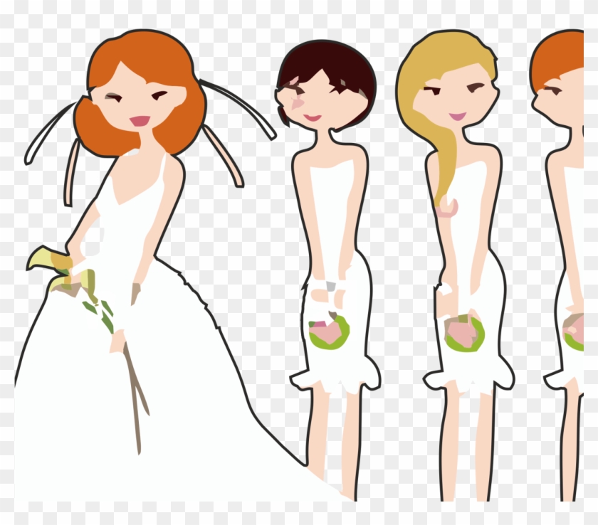 1311 X 1311 5 - Bride And Bridesmaids Png Clipart