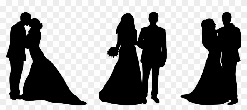 Immortalise Your Love - Silhouette Wedding Cake Toppers Clip Art - Png Download