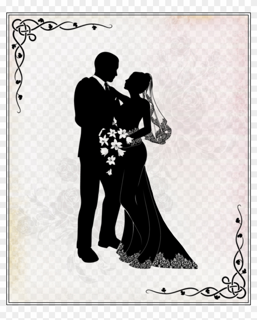 I Decoupage Printables, Digital Stamps, Scrapbooking, - Wedding Couple Clipart Png Transparent Png #1525268