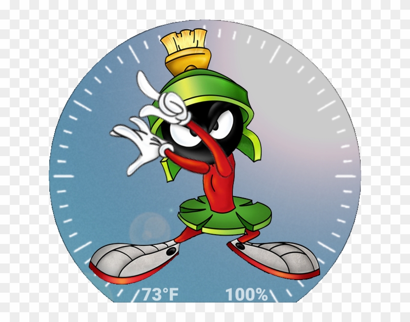 Marvin The Martian With Weather Background Preview Clipart