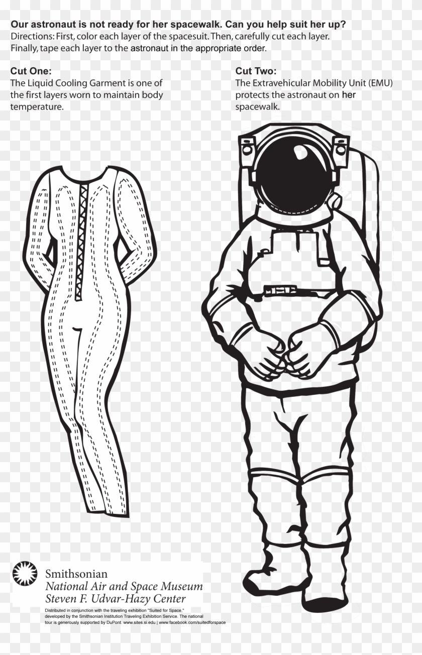 Have Spacesuit, Will Travel - Line Art Clipart #1525710