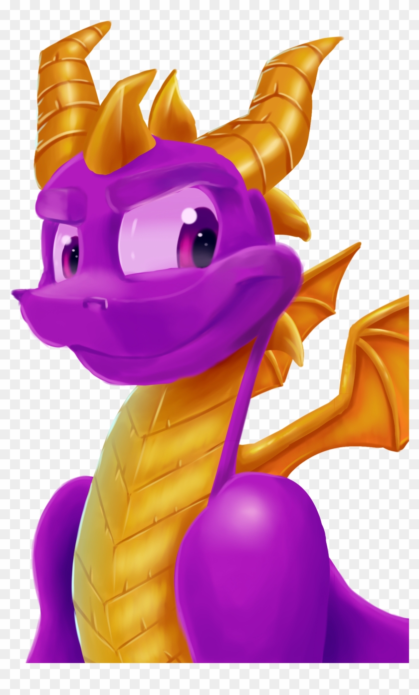 Spyro The Dragon - Cartoon Clipart #1525925