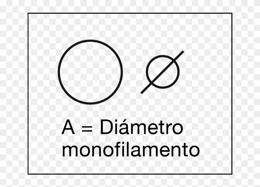 Diámetro Monofilamento - Circle Clipart #1526333