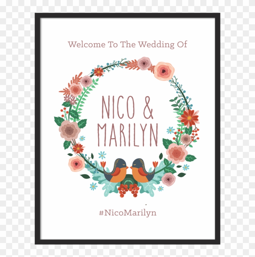 Wedding Sign Typescratch Design - Greeting Card Clipart