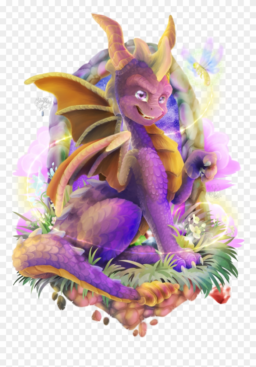 That Purple Dragon Is Literally Part Of Me I Needed - Spyro Reignited Trilogy Art Clipart