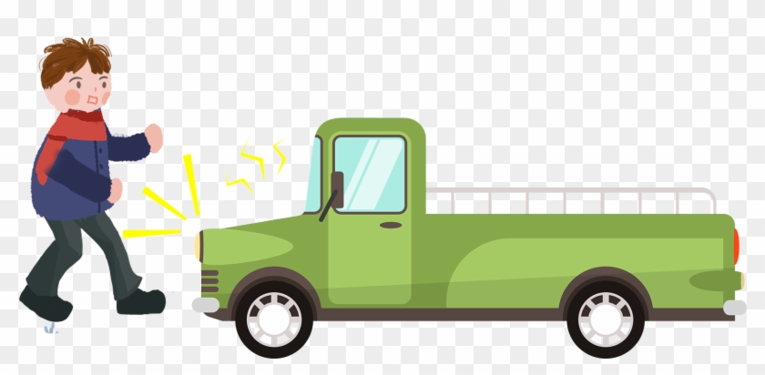 Cartoon Illustration Boy Traffic Accident Png And Psd - Illustration Clipart #1527076