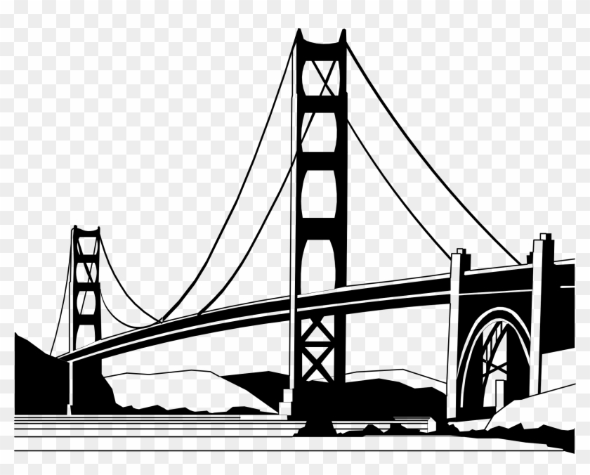 Big Image - Golden Gate Bridge Clipart #1527170