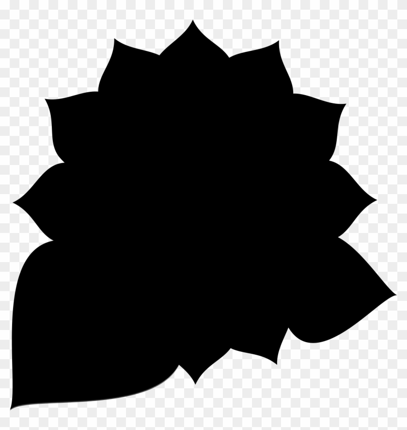 Sunflower Silhouette Clipart #1527188