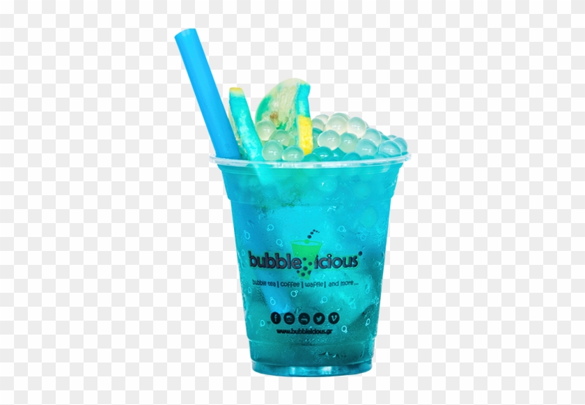 Blue Lagoon - Blue Bubble Tea Png Clipart
