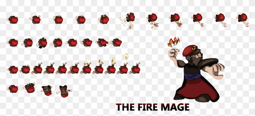 The Fire Mage - Cartoon Clipart #1527782