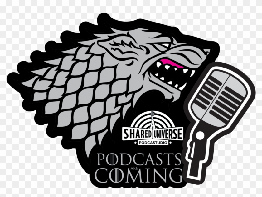A Shared Universe Podcast Wolf Sticker - Game Of Thrones Winter Coming Clipart