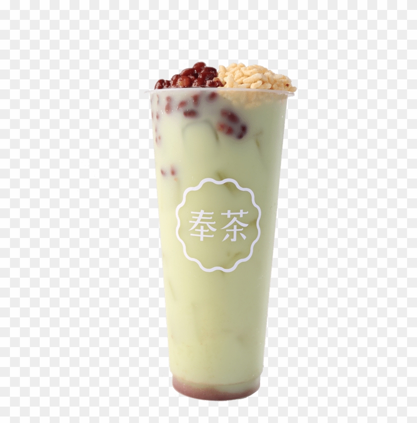 Matcha Red Bean Milk Tea - Feng Cha Clipart
