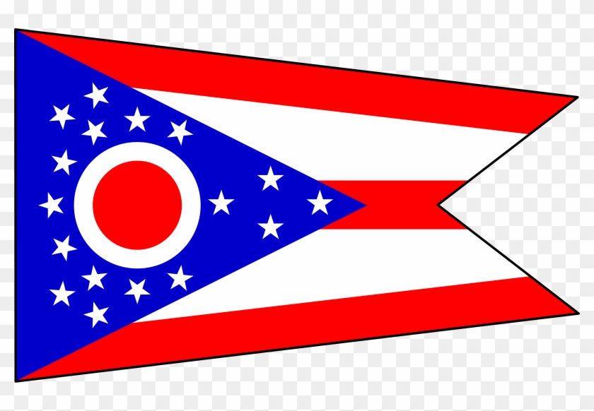 File Flag Of Ohio - Ohio Flag And Seal Clipart #1528029