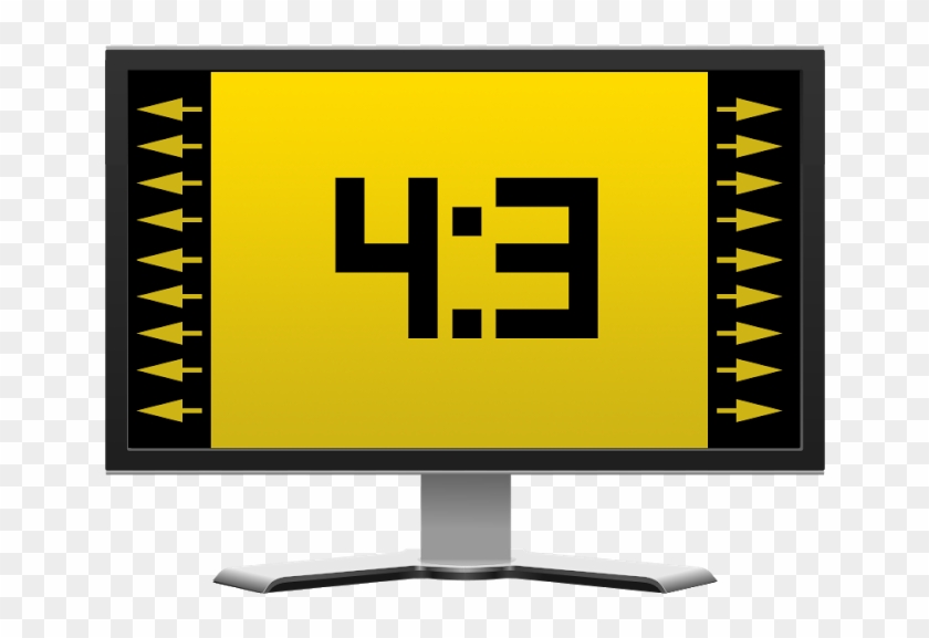 3 Aspect Ratio Streched - Television Set Clipart #1528082