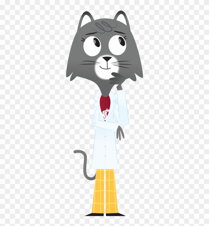 Dr Universe Thinking - Cartoon Clipart #1528163