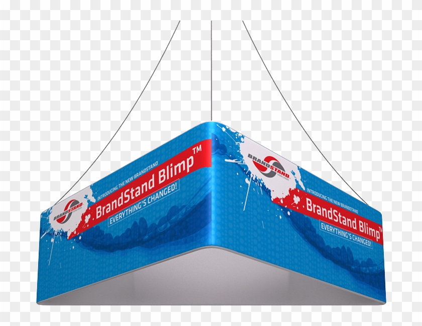 10' X 42'' Blimp Triangle Fabric Banner Single Sided - Graphics Clipart