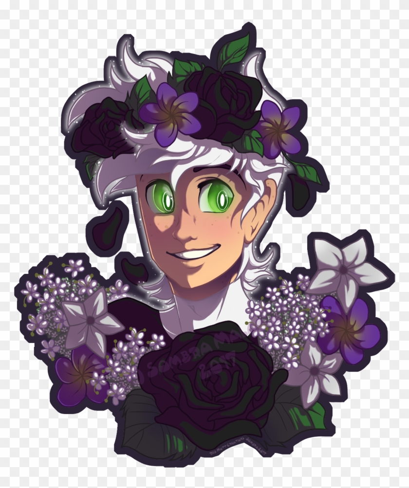 Flower Crown Phantom - Illustration Clipart #1528463