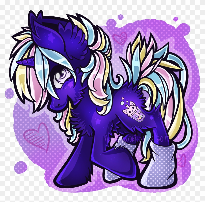 Blue Taro Pone - Cartoon Clipart