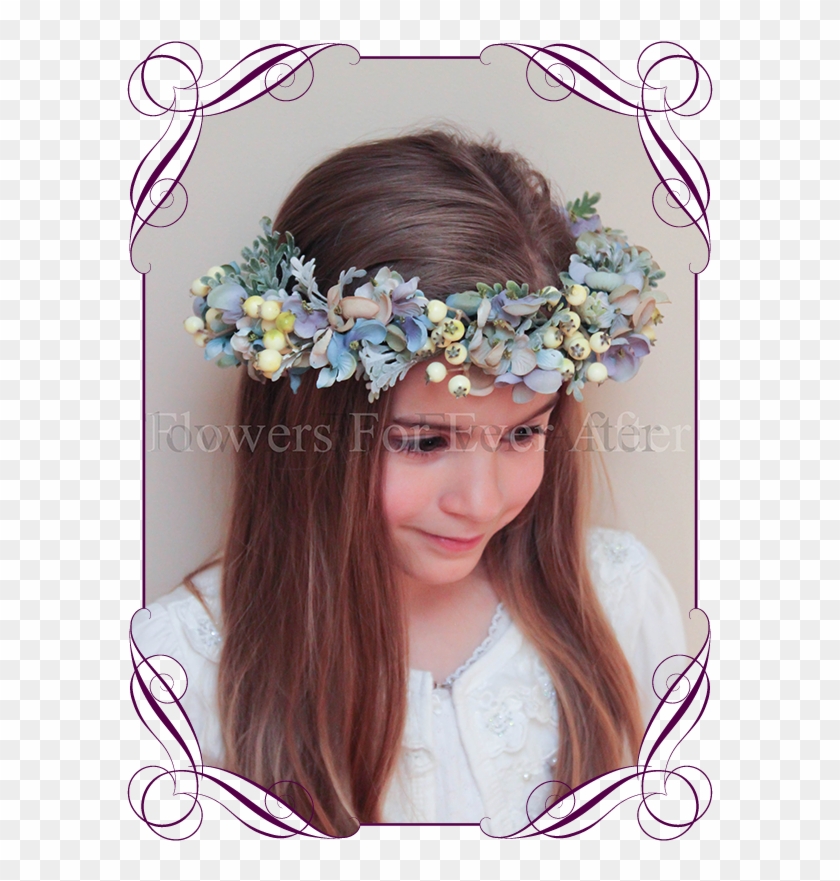 Dusty Pastel Floral Halo Flowers For Ever After Artificial - Cake With Red Roses Clipart #1528663