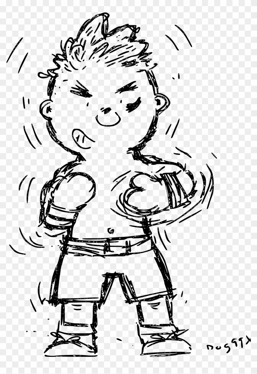 This Free Icons Png Design Of Sketch Cartoon Boxer Clipart #1529358