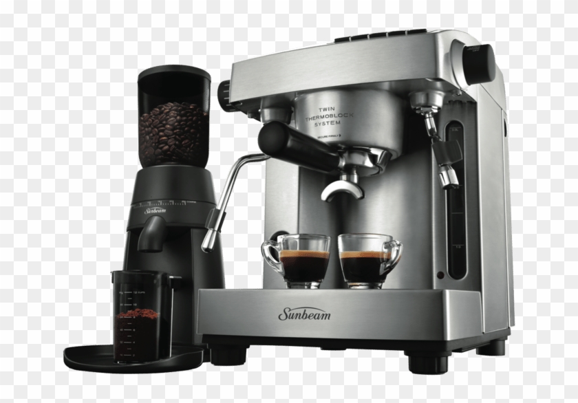 Sunbeam Pu6910 Espresso Machine & Grinder - Sunbeam Coffee Machine Em6910 Clipart
