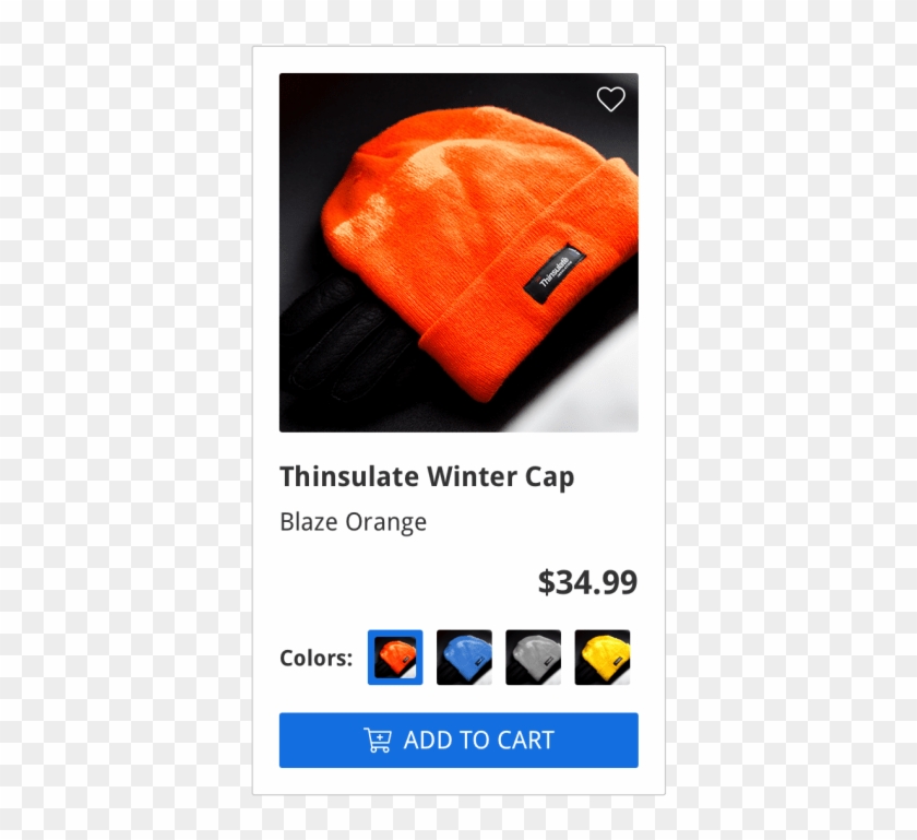 Ecommerce Listing Showing Orange Knitted Winter Hat, - Ecommerce Sold Out Design Clipart