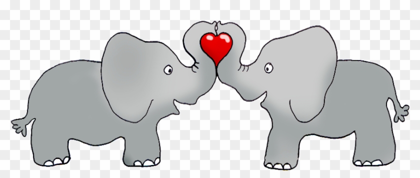 Elephant Clipart Friend - Valentines Day Clipart - Png Download #1529643