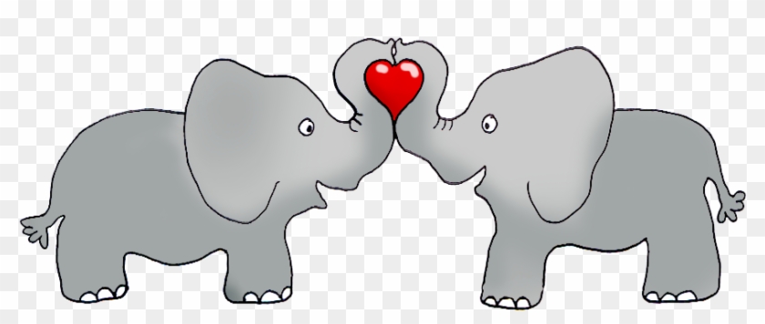 Elephant Clipart Friend - Valentines Day Clipart - Png Download