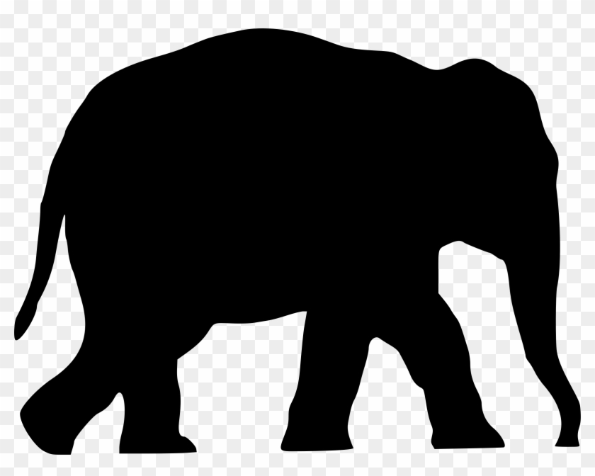Elephant Clipart Silhouette - Silhouette Of An Elephant - Png Download #1529873