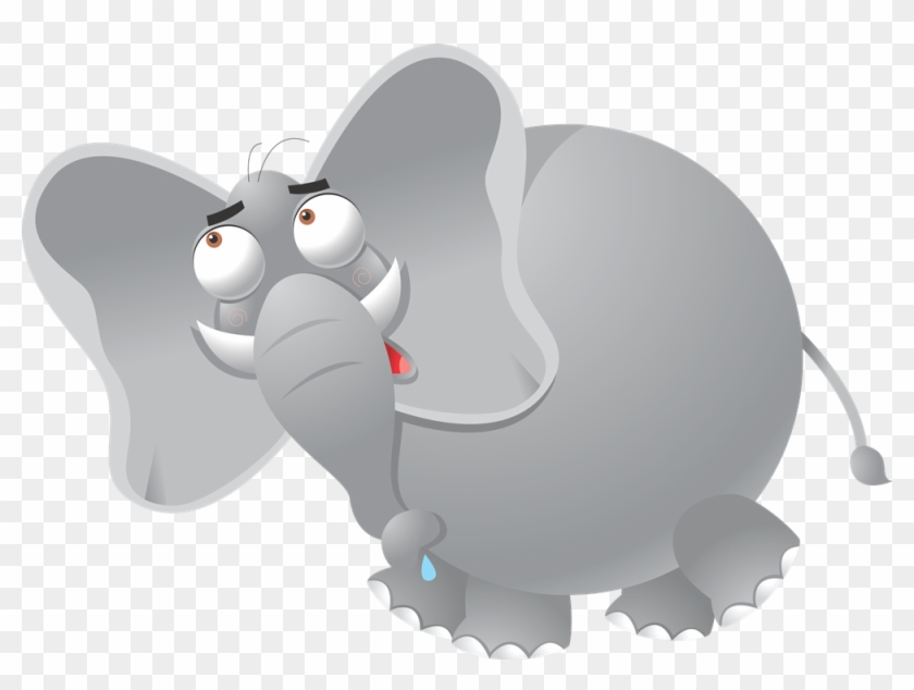 Elephant Clipart Friend - Funny Elephant Png Transparent Png #1529903