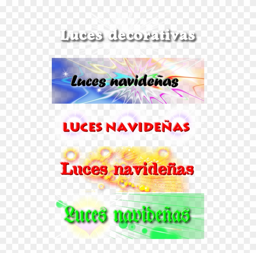 Luces Decorativas Navideñas [png] - Poster Clipart