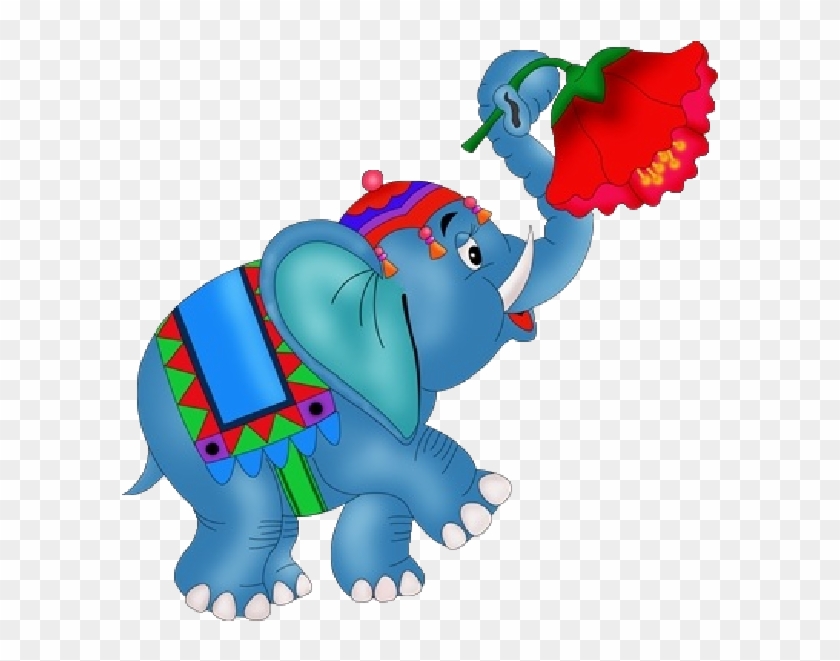 Funny Circus Elephant Holding - Circus Elephant Cartoon Png Clipart #1530261