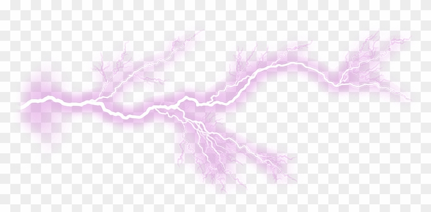 #lightning #purple #purplelightning #lightningeffect - Thunderstorm Clipart #1530412