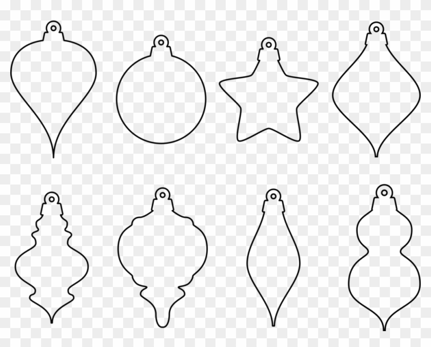 Christmas Ornament Clip Art Christmas Christmas Decoration - Christmas Ornament Clip Art Black And White - Png Download