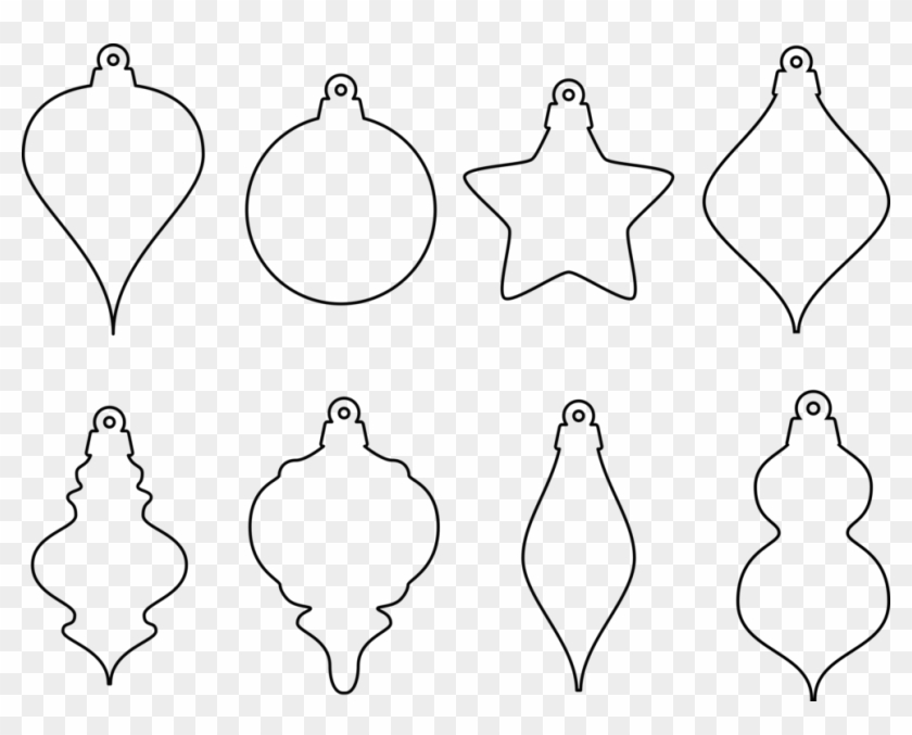 Christmas Ornament Clip Art Christmas Christmas Decoration - Christmas Ornament Clip Art Black And White - Png Download #1530625