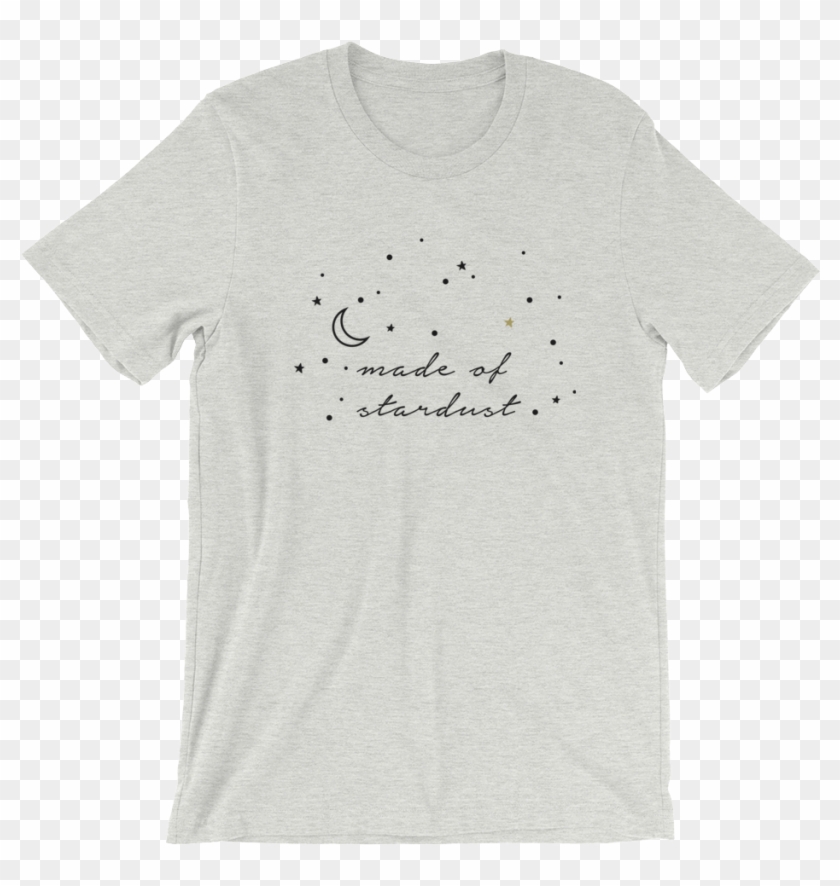 Made Of Stardust Gold V2 Mockup Front Wrinkled Ash - Bella Canvas 3001 Unisex Short Sleeve Jersey T Shirt Clipart