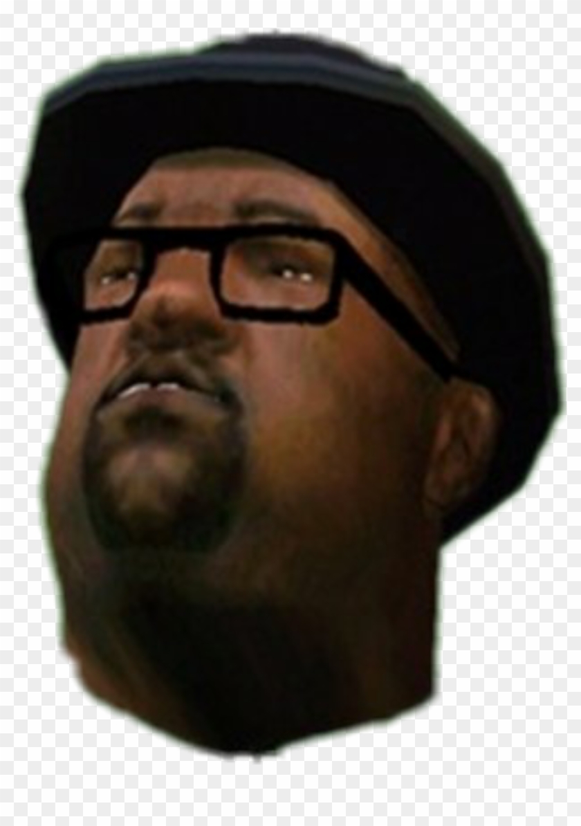 Bigsmoke Gta Meme Cj - Big Smoke Face Png Clipart