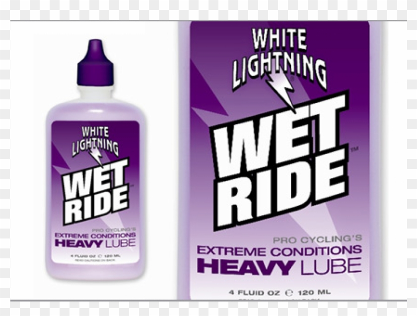 White Lightning Wet Ride Bike Lube - Plastic Bottle Clipart