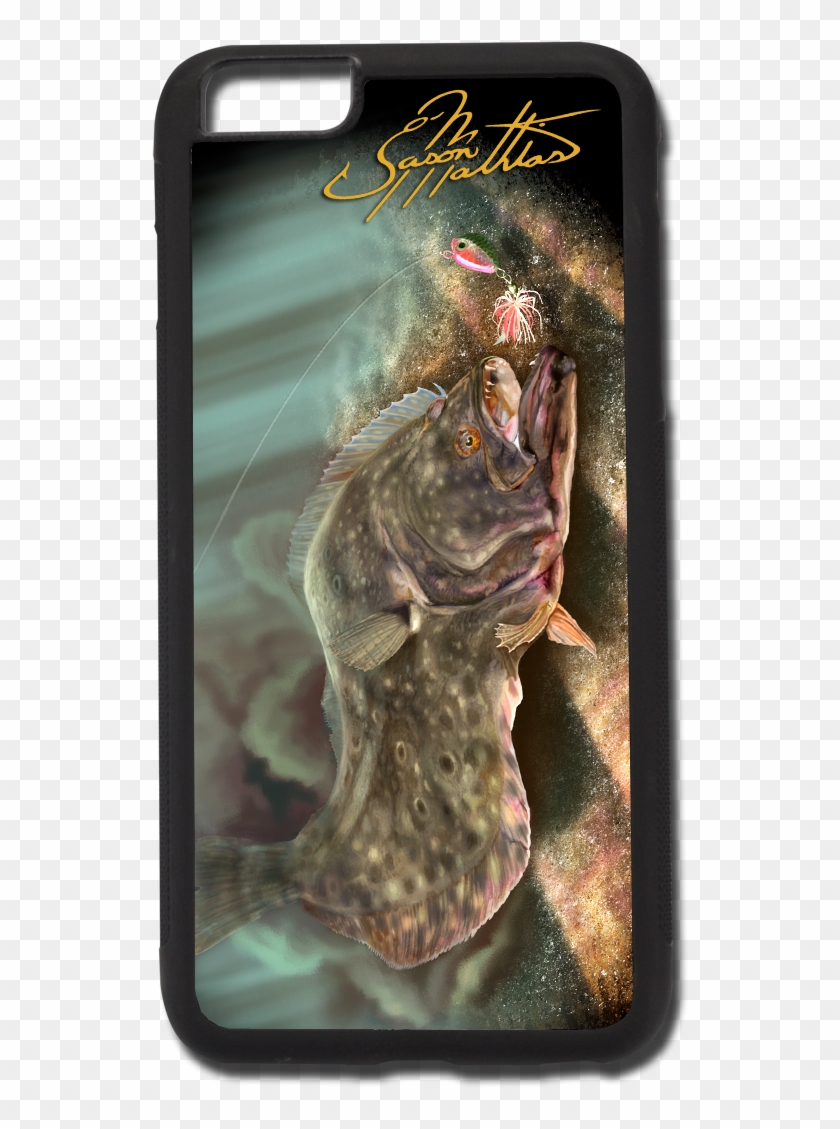 Iphone 6 Plus Case Fluke Flounder - Poster Clipart