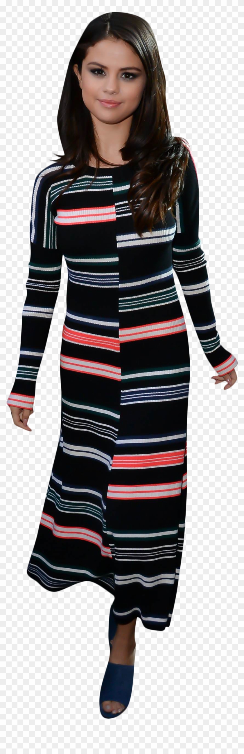 Selena Gomez Walking - Fashion Model Clipart