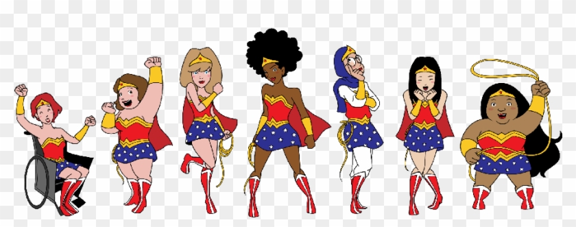 Wonder Woman Walking Krewe - We Are Wonder Woman Clipart