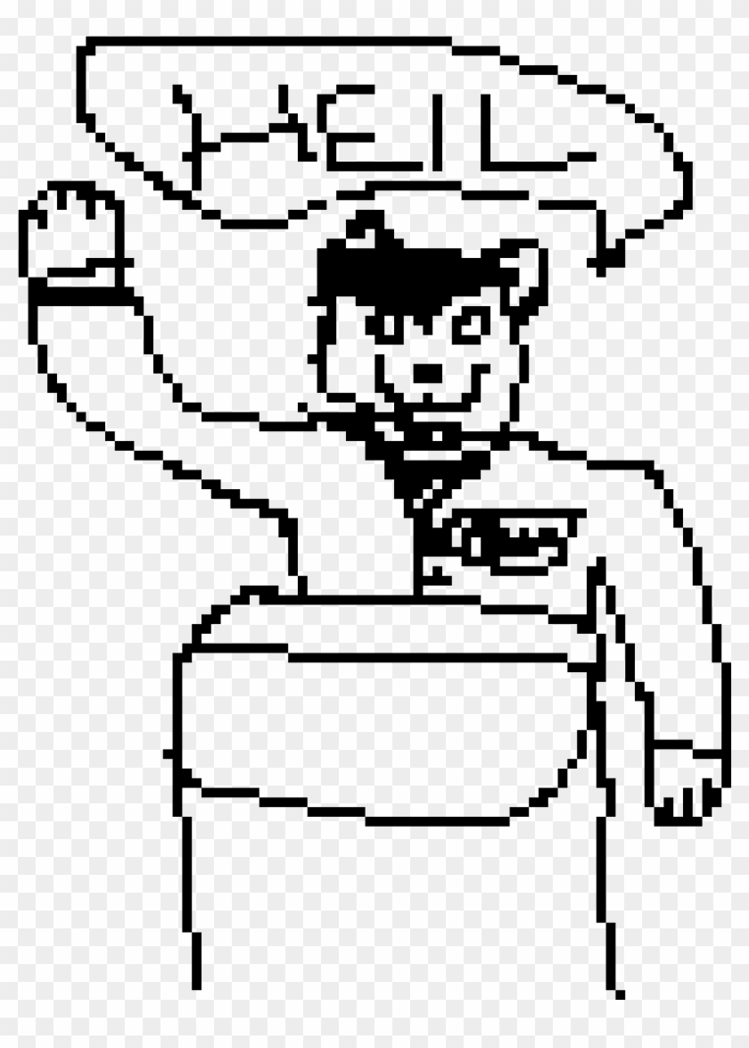 Hitler Cat - Cartoon Clipart