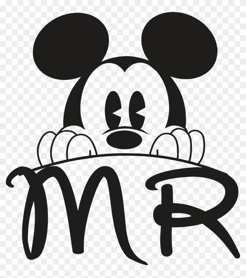 Clipart Library Library Mickey Drawing Rapunzel Coloring - Mickey Y Minnie Vector - Png Download