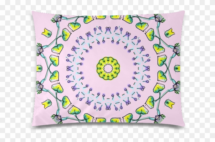 Circle Dance Yellow Leaves Flower Matrix Mandala Pink - Circle Clipart #1532288
