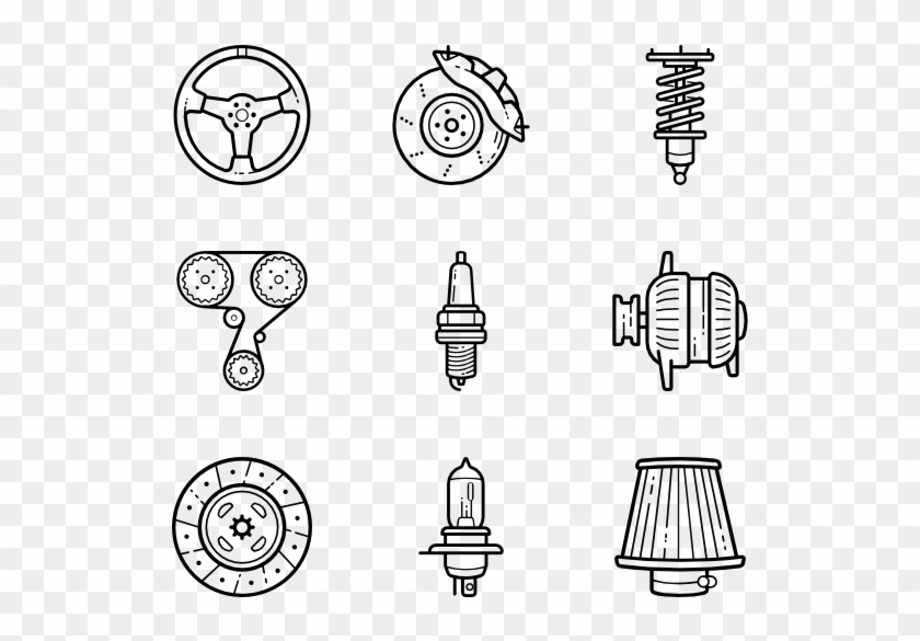 Auto Parts - Car Parts Vector Png Clipart #1532928